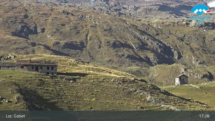 Webcam Gressoney-La-Trinité, Monterosa - Gabiet, Telecabina Gabiet-Passo dei Salati