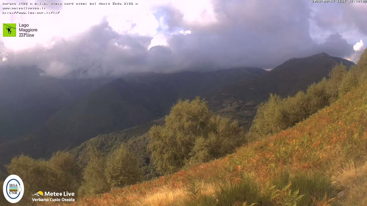 WEBCAM LAGO MAGGIORE ZIPLINE